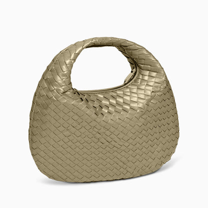 Noir Eclipse Woven Handbag – FIORENE