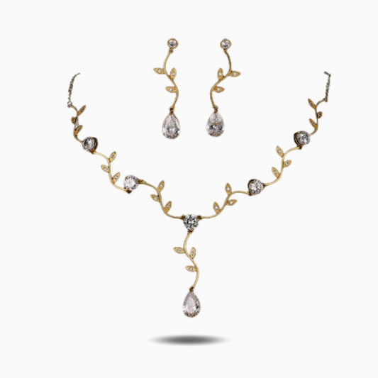Golden Blossom Necklace Set – FIORENE
