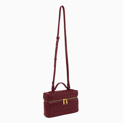 Woven Boxy Crossbody Bag - FIORENE