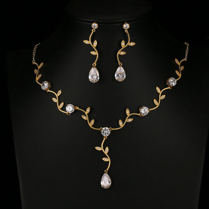 Golden Blossom Necklace Set – FIORENE