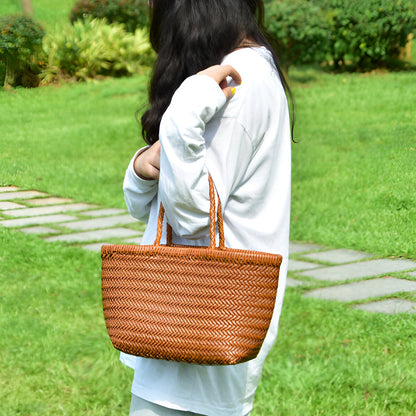 Woven Beach Tote Bag - FIORENE
