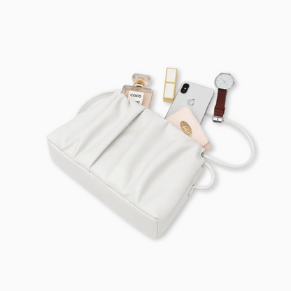 Ivory Pleat Crossbody Bag – FIORENE