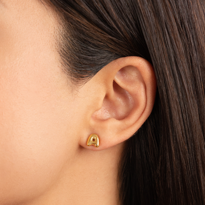 Gilded Balloon Letter Studs – FIORENE