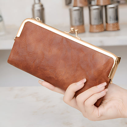 Velvet Noir Kisslock Wallet – FIORENE