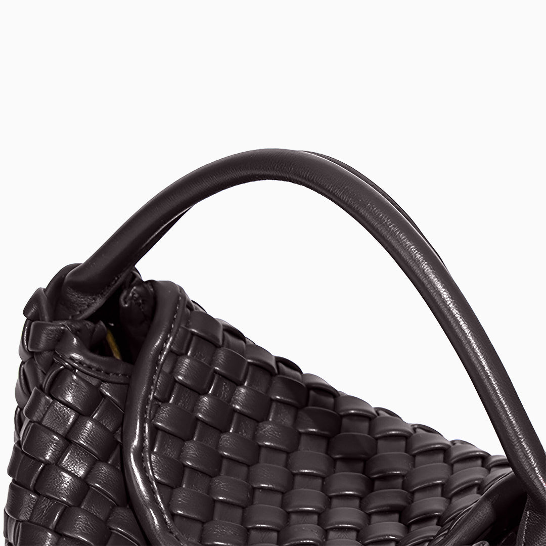 Woven Leather Handbag - FIORENE