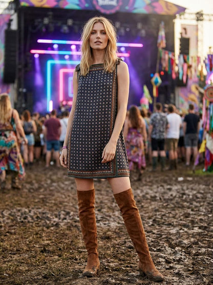Aveline Tapestry Mini Dress