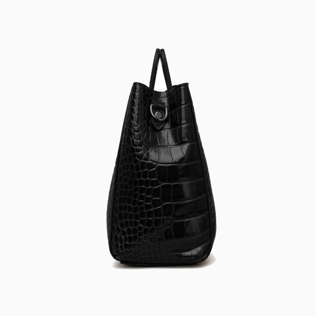 Crocodile Square Handle Tote Bag – FIORENE