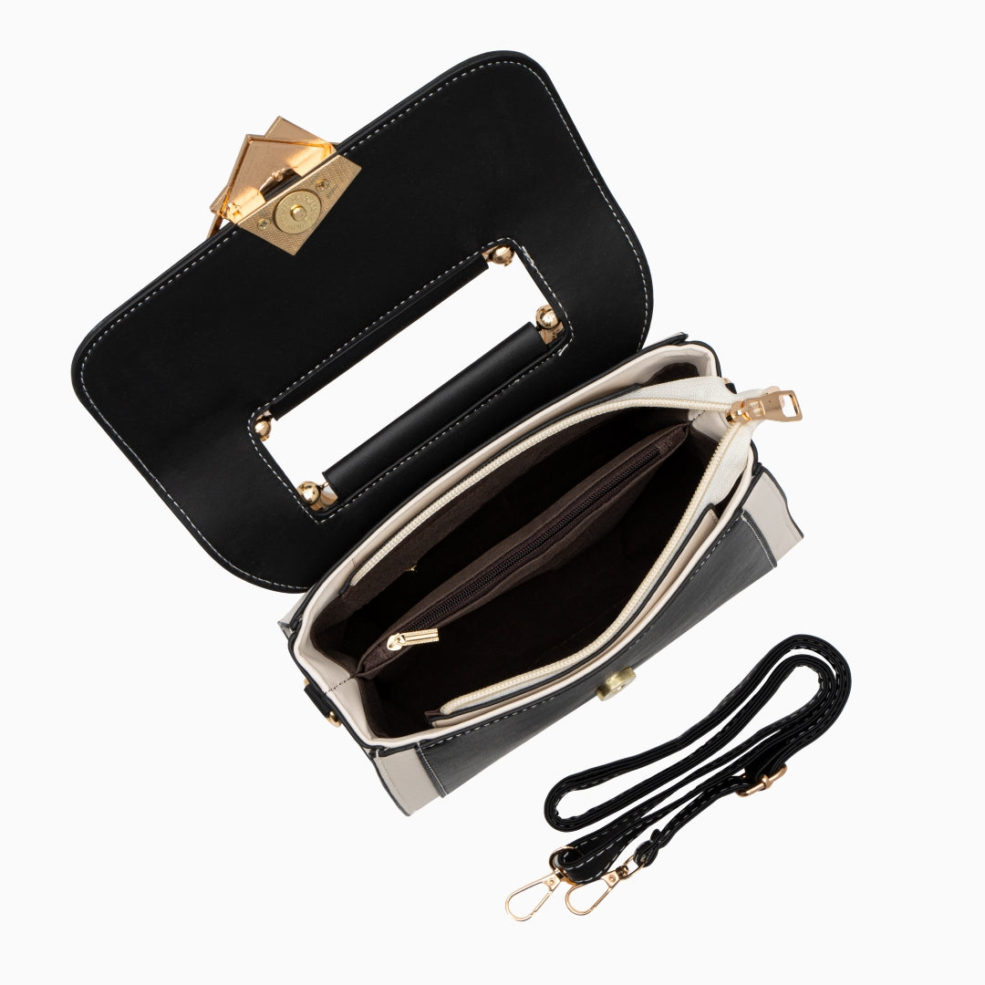 Geometric Elegance Shoulder Bag - FIORENE