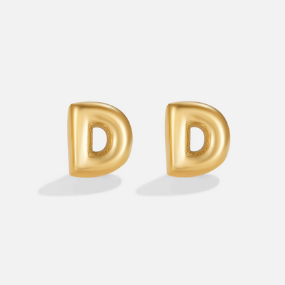 Gilded Balloon Letter Studs – FIORENE