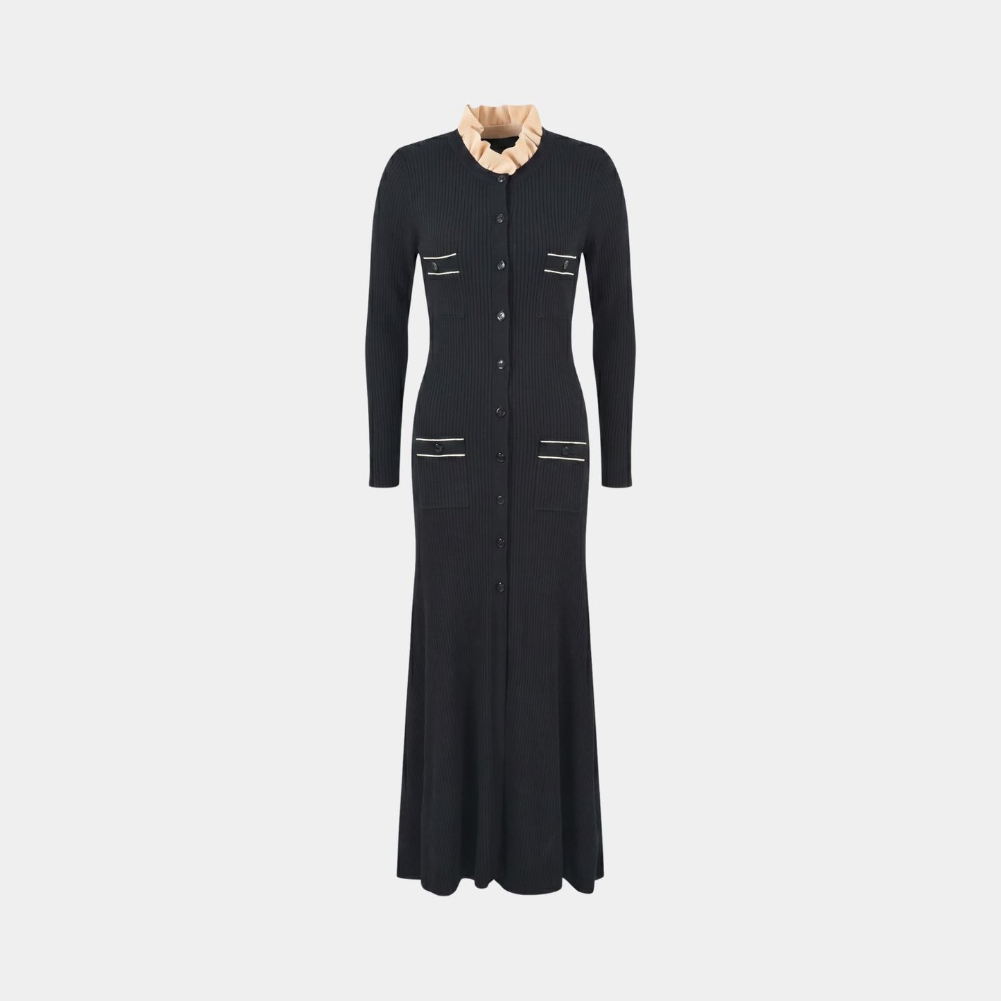 Ribbed Knit Maxi Dress – FIORENE