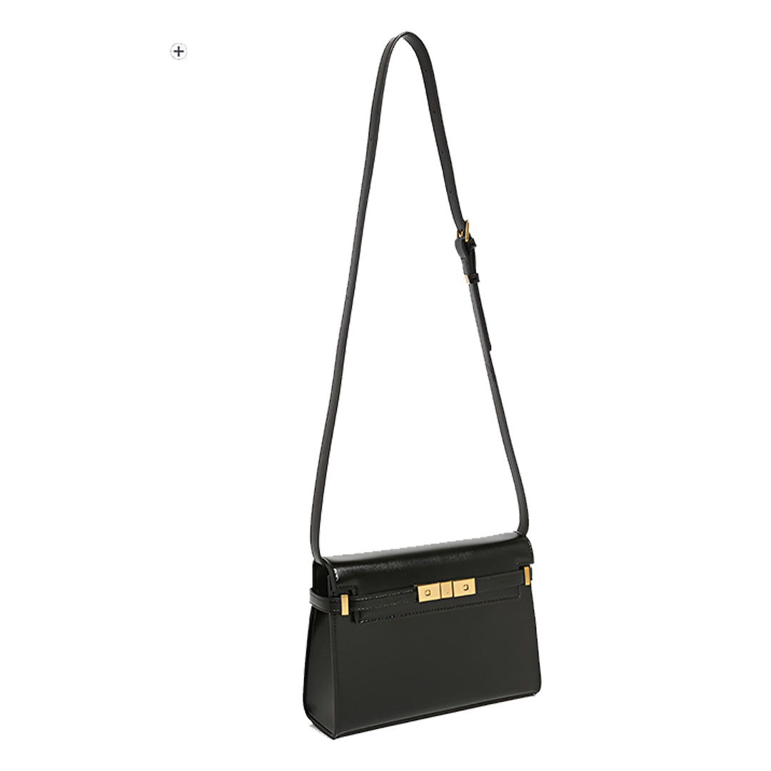 Midnight Gold Lock Crossbody – FIORENE