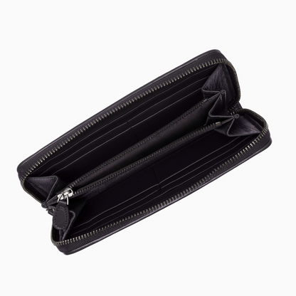 Charcoal Weave Wallet – FIORENE