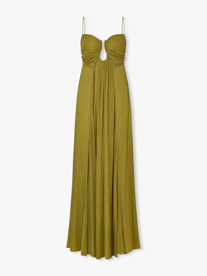 Virelle Olive Mirage Maxi Dress