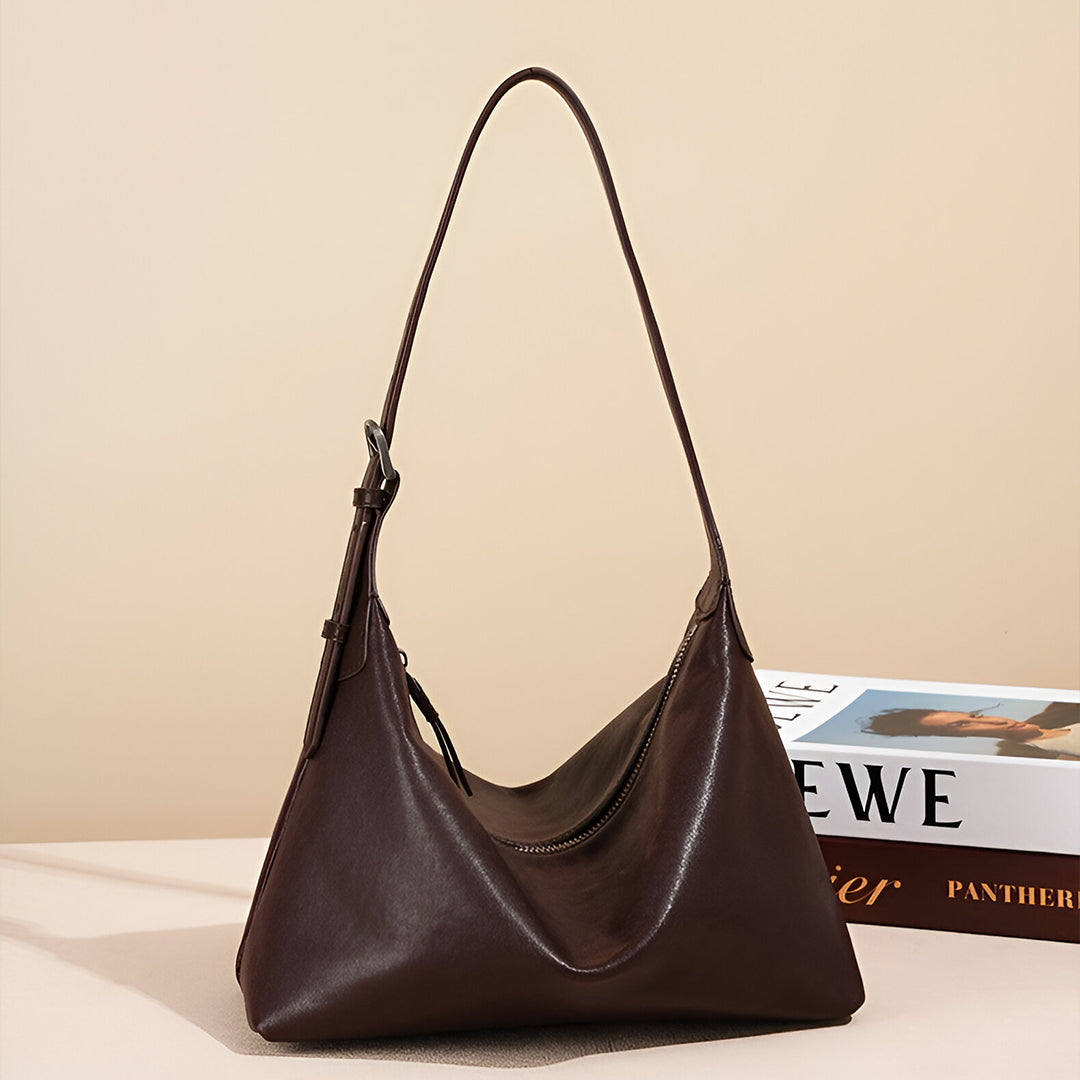 Merlot Crescent Shoulder Bag – FIORENE