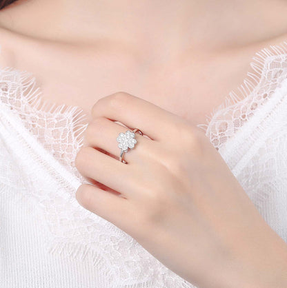 Lucky Heart Clover Ring - FIORENE