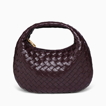 Noir Eclipse Woven Handbag – FIORENE