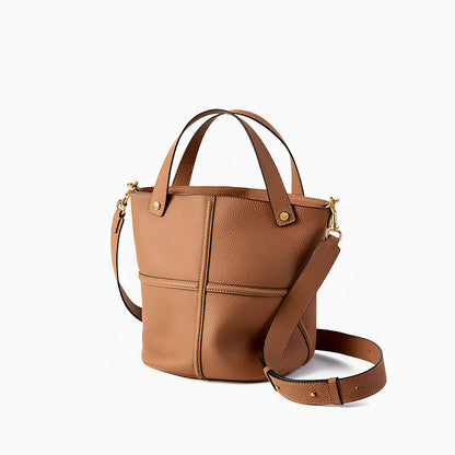 Chestnut Line Bucket Shoulder Bag – FIORENE