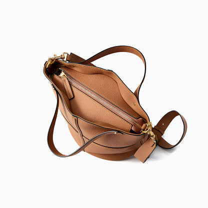 Chestnut Line Bucket Shoulder Bag – FIORENE