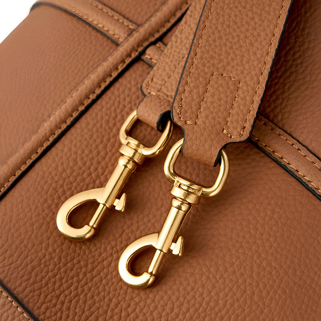Chestnut Line Bucket Shoulder Bag – FIORENE