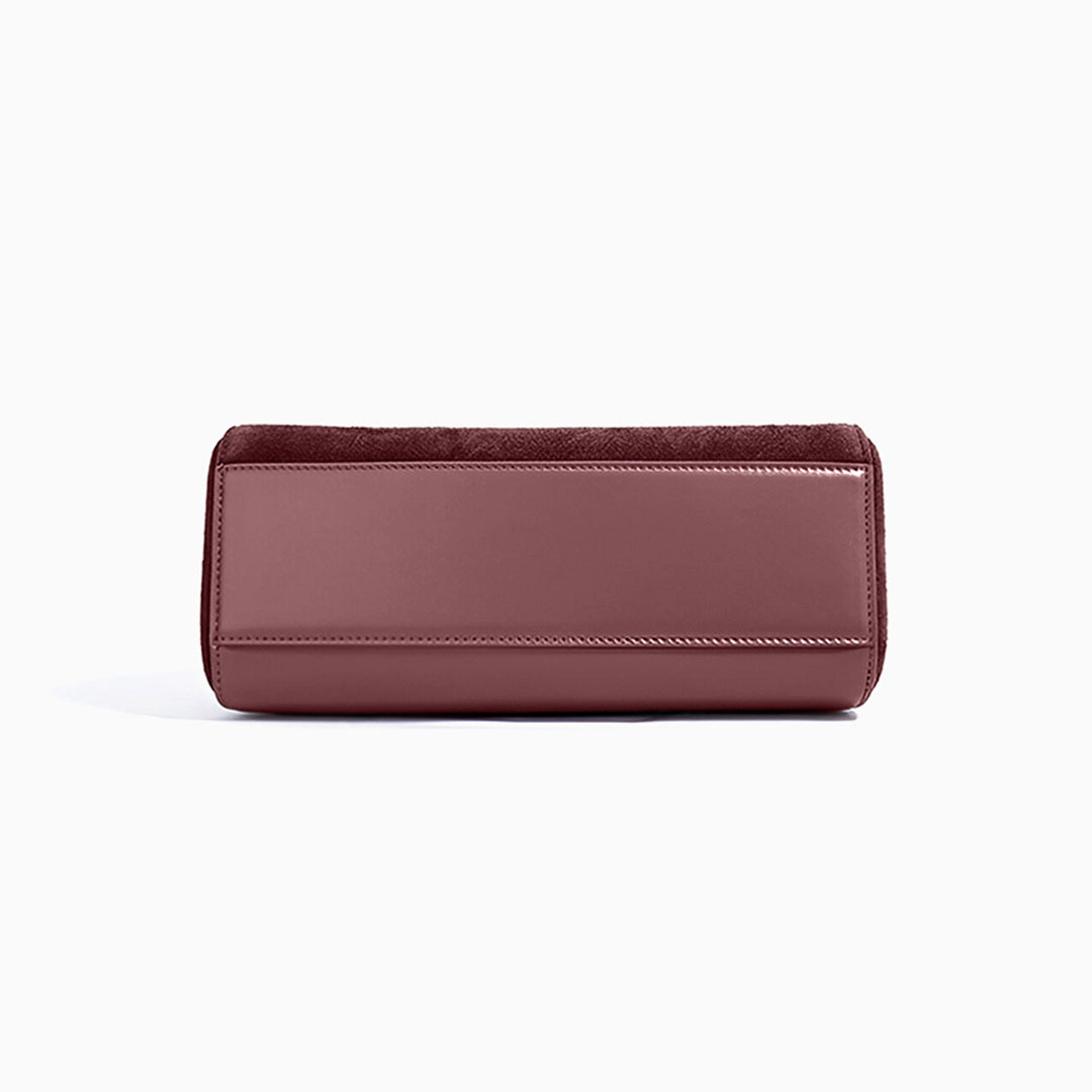 Merlot Velvet Handbag – FIORENE