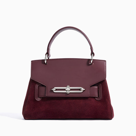 Merlot Velvet Handbag – FIORENE