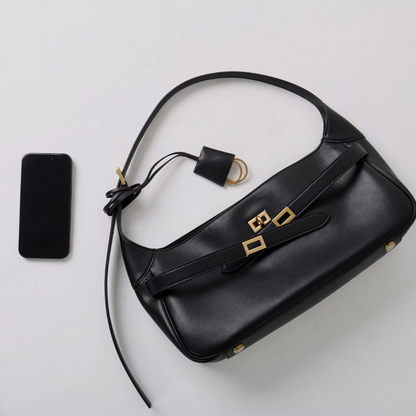 Midnight Belted Shoulder Bag – FIORENE