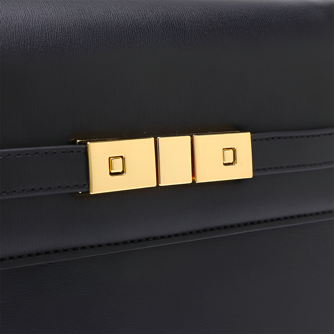 Midnight Gold Lock Crossbody – FIORENE