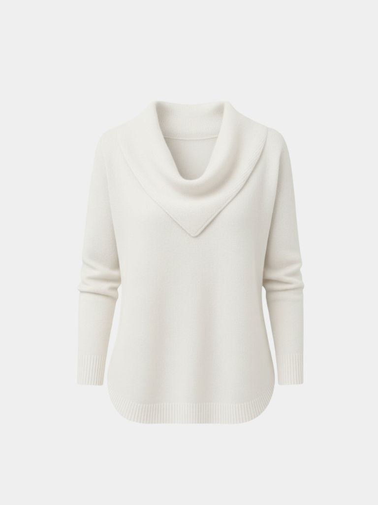 Elegant Retro Triangle Neck Pullover  – FIORENE