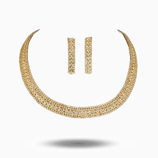 Golden Radiance Necklace Set – FIORENE
