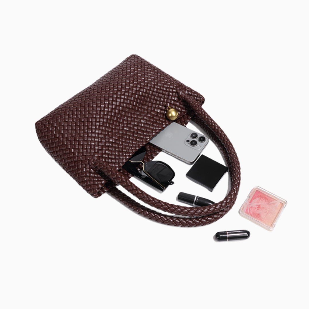 Chestnut Halo Woven Tote Bag – FIORENE