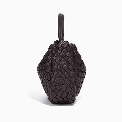 Woven Leather Handbag - FIORENE