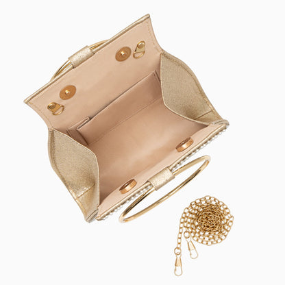 Golden Crystal Handbag – FIORENE
