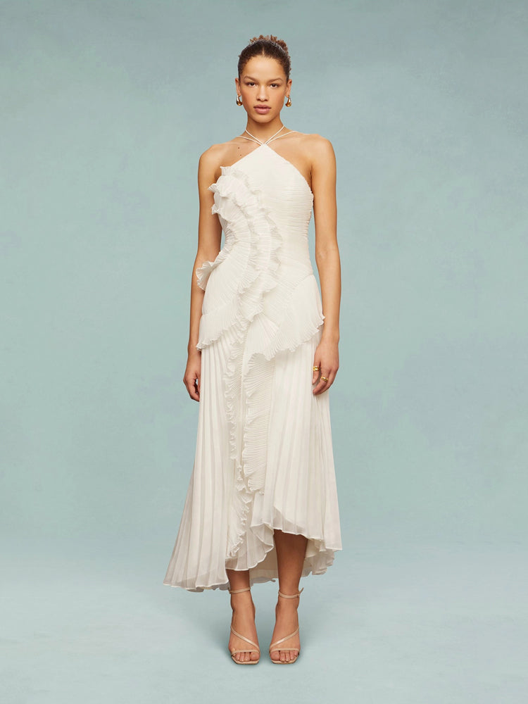 Mirelle Lilac Cascade Maxi Dress