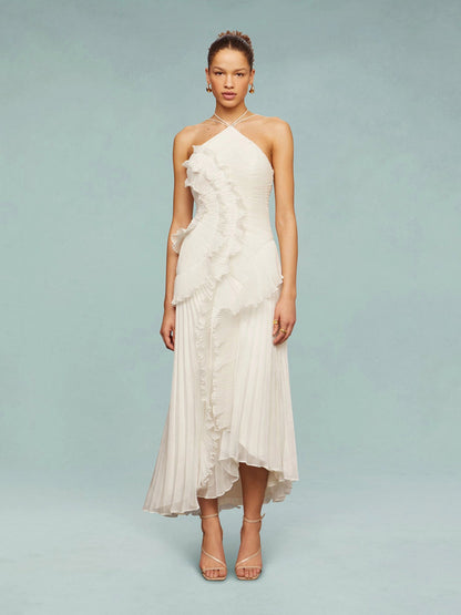 Mirelle Lilac Cascade Maxi Dress