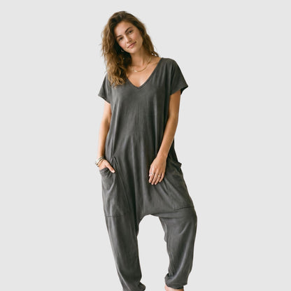 Relaxed Fit Pocket Jumpsuit – FIORENE