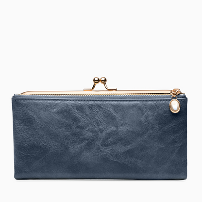 Velvet Noir Kisslock Wallet – FIORENE