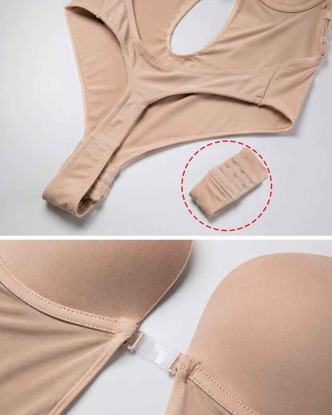 BareLift Backless Support Bodysuit