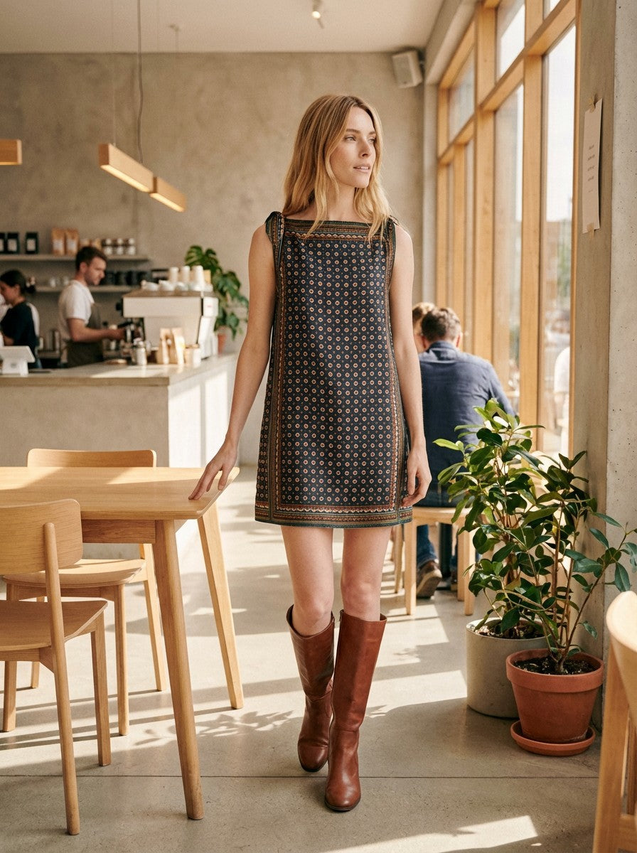 Aveline Tapestry Mini Dress