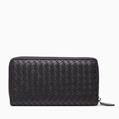 Charcoal Weave Wallet – FIORENE