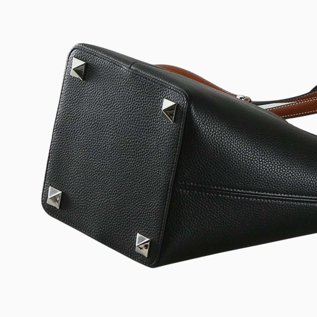 Structured Midnight Shoulder Bag – FIORENE