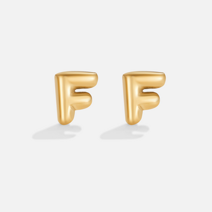 Gilded Balloon Letter Studs – FIORENE