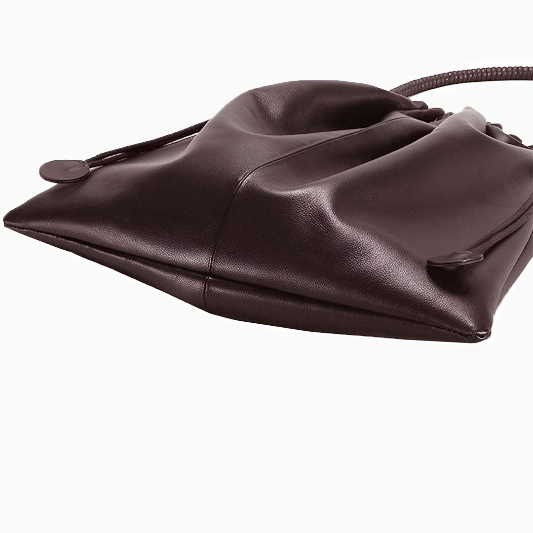 Espresso Soft Drawstring Shoulder Bag – FIORENE