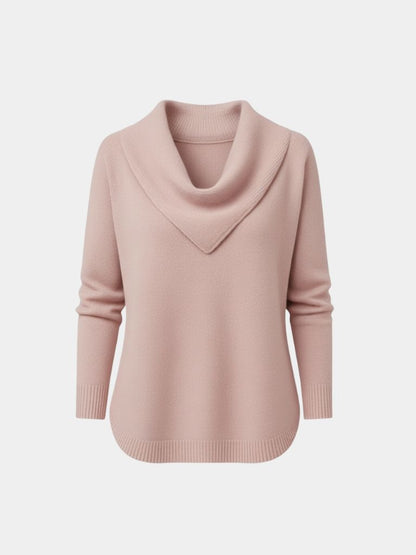 Elegant Retro Triangle Neck Pullover  – FIORENE
