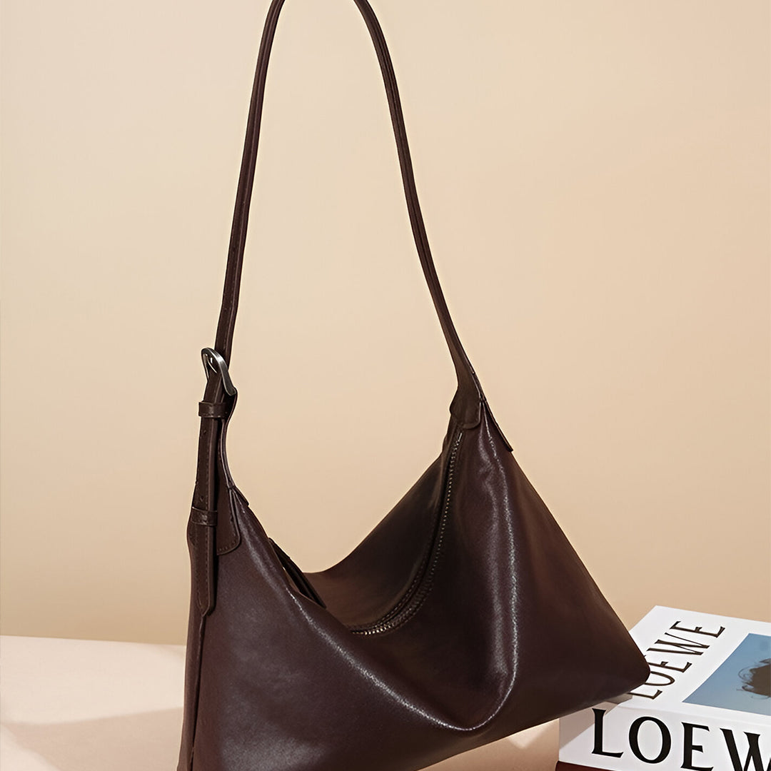 Merlot Crescent Shoulder Bag – FIORENE