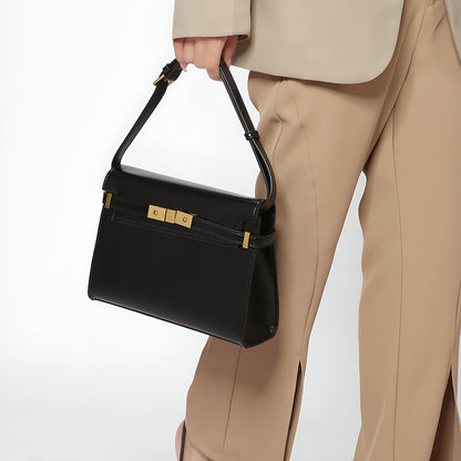 Midnight Gold Lock Crossbody – FIORENE