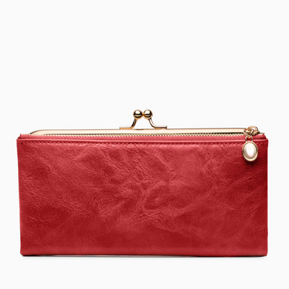 Velvet Noir Kisslock Wallet – FIORENE