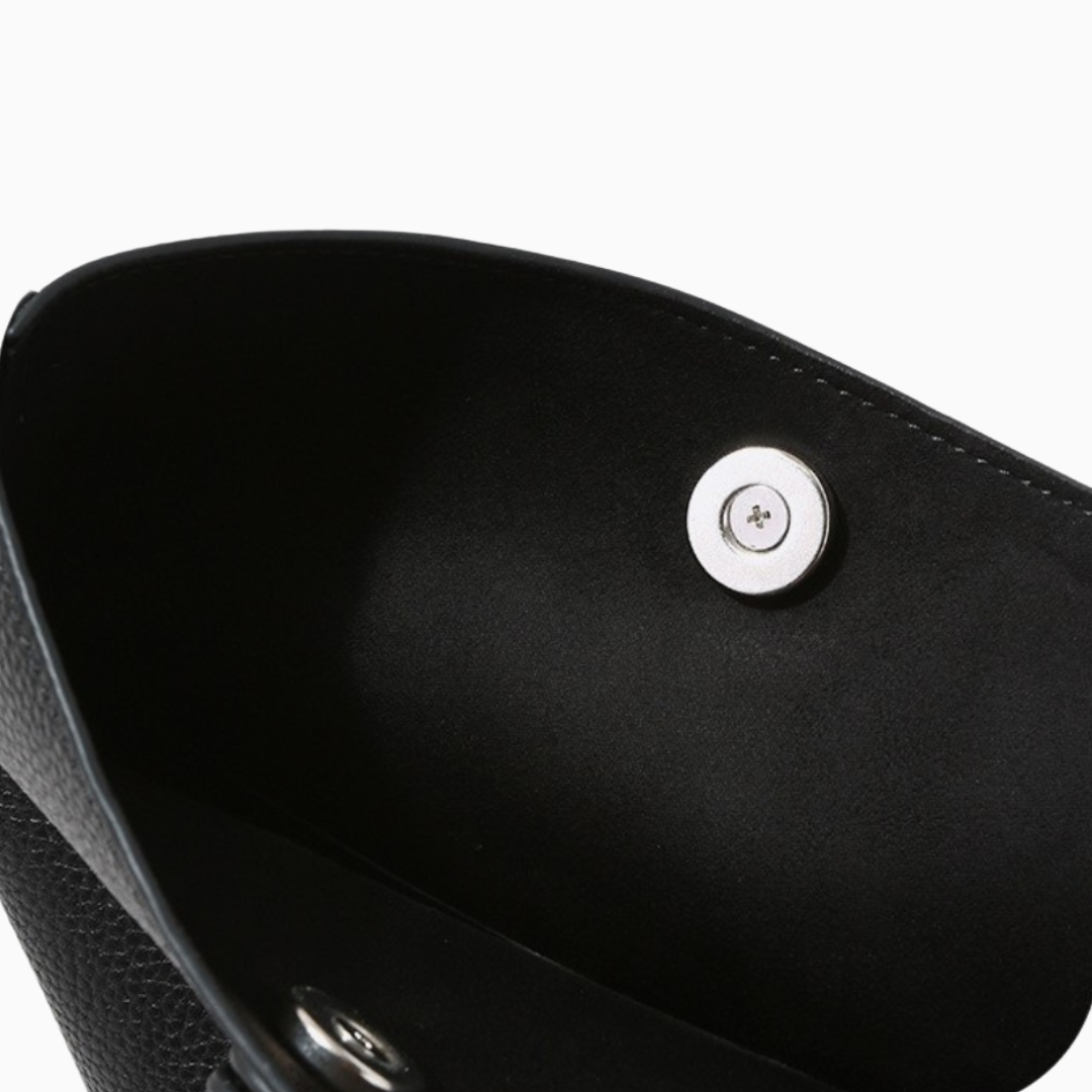 Structured Midnight Shoulder Bag – FIORENE