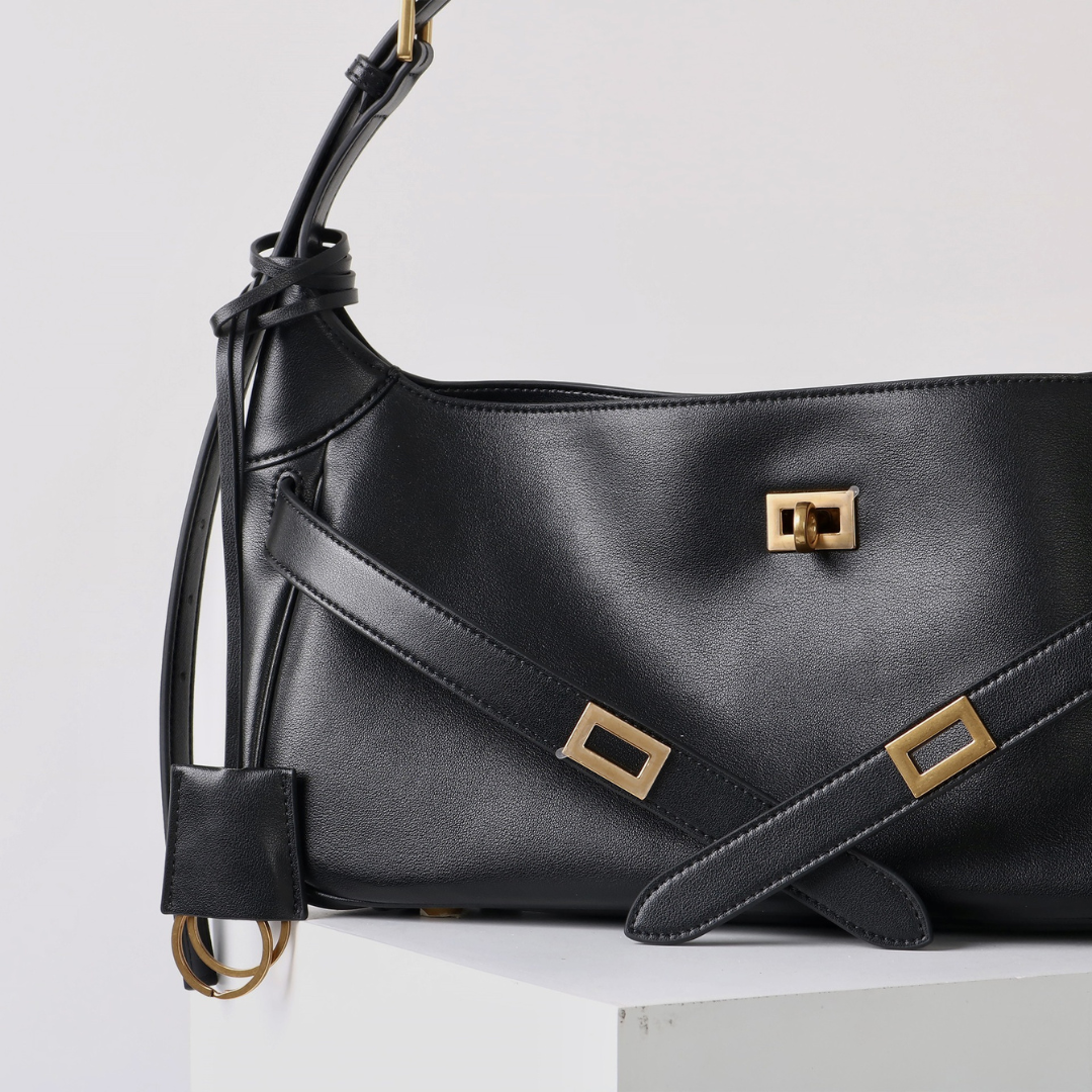 Midnight Belted Shoulder Bag – FIORENE