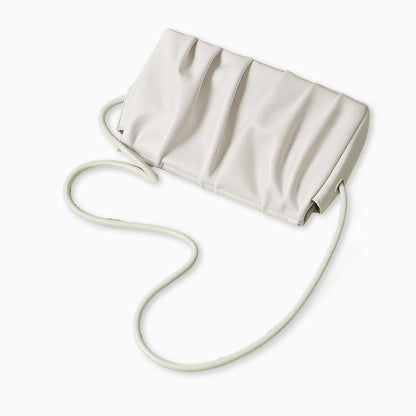 Ivory Pleat Crossbody Bag – FIORENE
