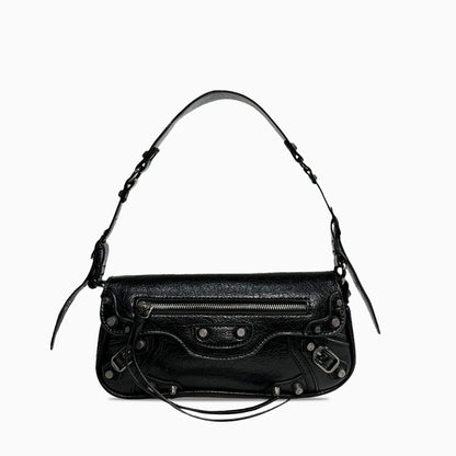 Midnight Edge Moto Shoulder Bag – FIORENE